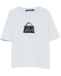 KARL LAGERFELD - Graphic-Print Short-Sleeve T-Shirt - Lyst