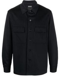 ZEGNA - Cashmere Overshirt Oasi - Lyst