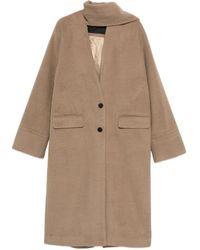 ELEH - Cappotto Con Sciarpa - Lyst