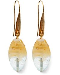 forte_forte - Glass-Pendant Drop Earrings - Lyst