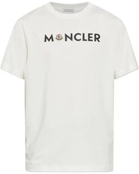 Moncler - Logo-Print Cotton T-Shirt - Lyst