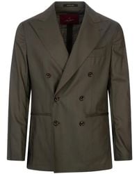 Montecore - Double-Breasted Peak-Lapels Blazer - Lyst