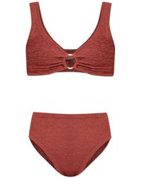 Hunza G - Nadine Crinkle-Effect Bikini - Lyst