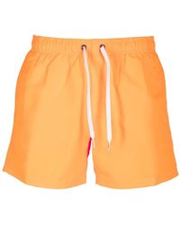 Sundek - Logo-Patch Swim Shorts - Lyst