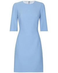 Dolce & Gabbana - ショートスリーブ ミニドレス - Lyst