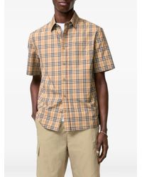 Burberry - Check Short-Sleeve Shirt - Lyst
