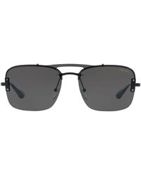 Prada Gafas de sol con montura cuadrada - Negro