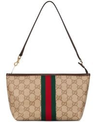 Gucci - Small Pouch With Strap And Web - Lyst
