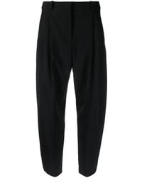 Stella McCartney - Tapered-Leg Cropped Wool Trousers - Lyst