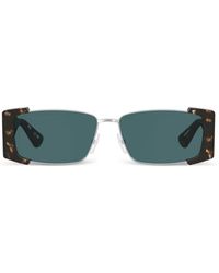 Moschino - Tortoiseshell-Effect Rectangle-Frame Sunglasses - Lyst