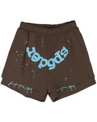 Sp5der - Og Web Double-Layer Shorts - Lyst