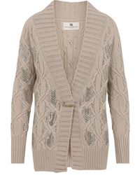 Ermanno Scervino - Textured Knit Cardigan - Lyst