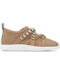 Giuseppe Zanotti - Christie Embellished Suede Sneakers - Lyst