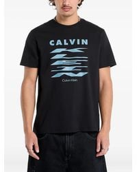 Calvin Klein - Logo-Print T-Shirt - Lyst