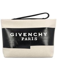 Givenchy - ロゴテープ クラッチバッグ - Lyst