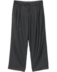 Yohji Yamamoto - Pantalon En Laine À Design Plissé - Lyst