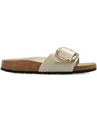 Birkenstock - Madrid Big Buckle Hex Shine Oyster, Natural Lea - Lyst