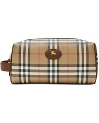 Burberry - Pouch Da Viaggio Check - Lyst