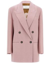 Tela - Nomade Herringbone Double-Breasted Blazer - Lyst