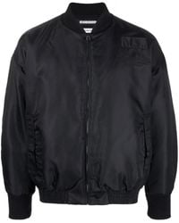 Neighborhood - Embroidered Zip-Up Bomber Jacket - Lyst