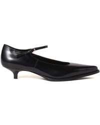 Miu Miu - Pumps Aus Gebürstetem Leder 35Mm - Lyst