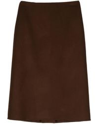 Ermanno Scervino - Tailored Straight-Cut Wool Skirt - Lyst