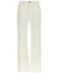 TOTEME - Raw-Cut Straight-Leg Jeans - Lyst