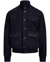 Polo Ralph Lauren - Roghout Suede Bomber Jacket - Lyst