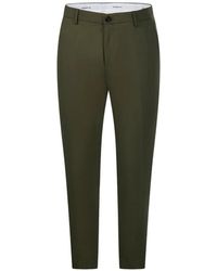 Department 5 - Logo-Patch Straight-Leg Trousers - Lyst