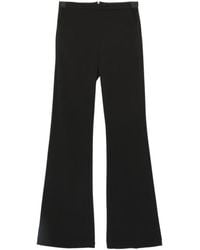 Imperial - Satin-Trim Flared Trousers - Lyst
