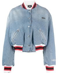Gcds - Hello Kitty Denim Bomber Jacket - Lyst