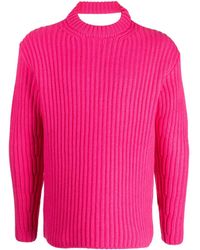 BOTTER - Cut-out Ribbed-knit Merino Jumper - Lyst