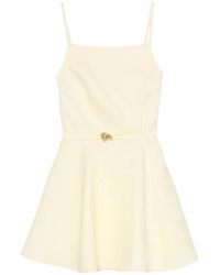 Maje - Belted Flared Mini Dress - Lyst