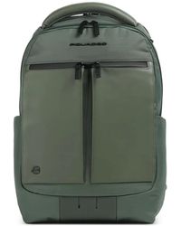 Piquadro - Sac À Dos À Plaque Logo - Lyst