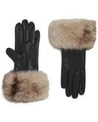 Apparis - Gants Betty À Bordure Duveteuse - Lyst