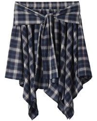 B+ AB - Tie-Waist Check-Pattern Asymmetric Skirt - Lyst