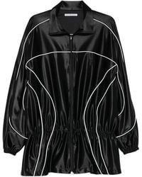 Alexander Wang - Paspeliertes Minikleid mit tiefer Taille - Lyst