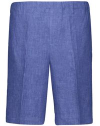 Piacenza Cashmere - Elasticated-Waist Linen Shorts - Lyst