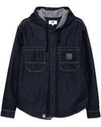 Chocoolate - Hooded Denim Shirt - Lyst
