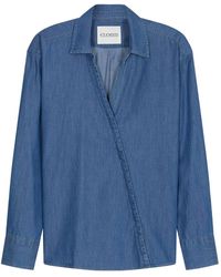 Closed - Asymmetric Collared Shirt - Lyst