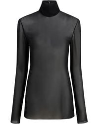 KHAITE - Roll-Neck Long-Sleeve Top - Lyst