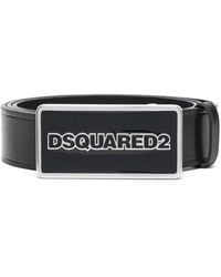 DSquared² - Logo Plaque Belt - Lyst
