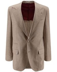 Brunello Cucinelli - Check-Pattern Blazer - Lyst