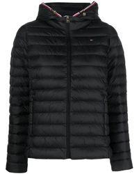 Tommy Hilfiger - Zipped Hooded Padded Jacket - Lyst