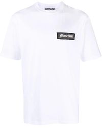 Moschino - Logo-Patch Cotton T-Shirt - Lyst