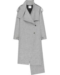 Courreges - オブリーク アシンメトリーコート - Lyst