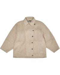 Bimba Y Lola - Abrigo con botones y flecos - Lyst