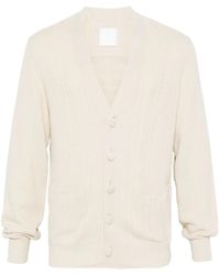 Givenchy - 4G Cable-Knit Cardigan - Lyst
