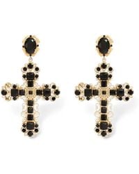 Dolce & Gabbana - Orecchini A Clip Con Croce - Lyst