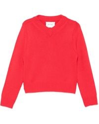 Soft Goat - Ribbed V-Neck Sweater - Lyst